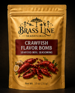 Crawfish Flavor Bomb Louisiana Seafood Boil Seasoning bottle