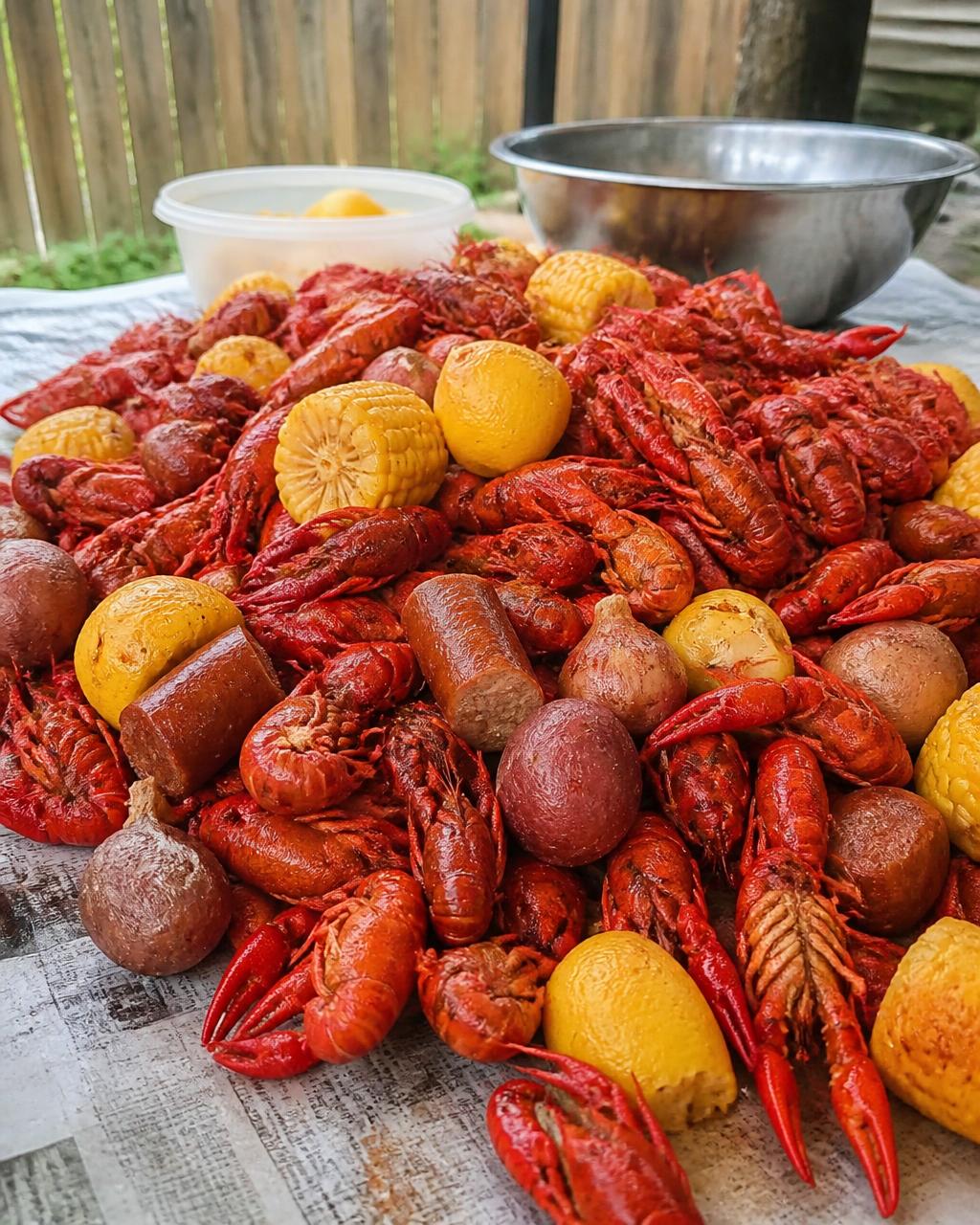Backyard Crawfish Boil