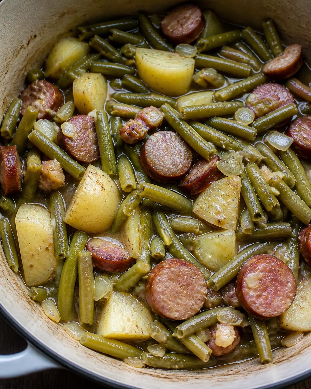 Creole Green Beans with Bacon
