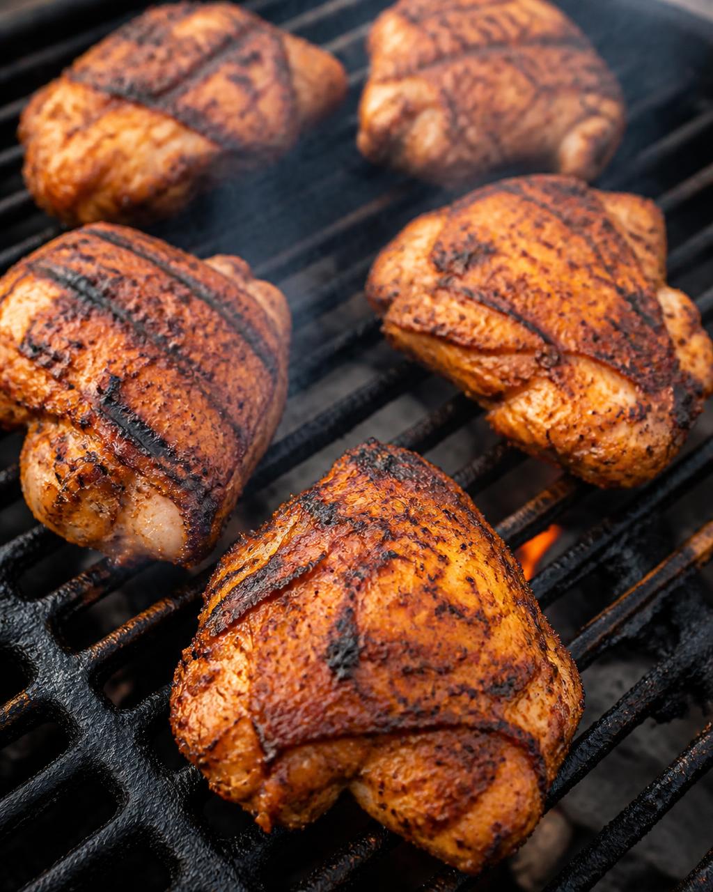Grilled Cajun Chicken Thighs