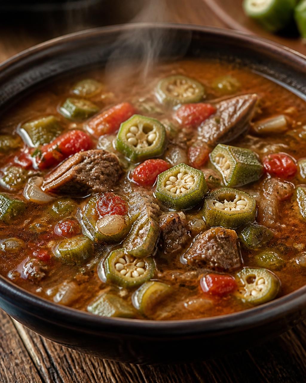 Okra and Tomato Soup